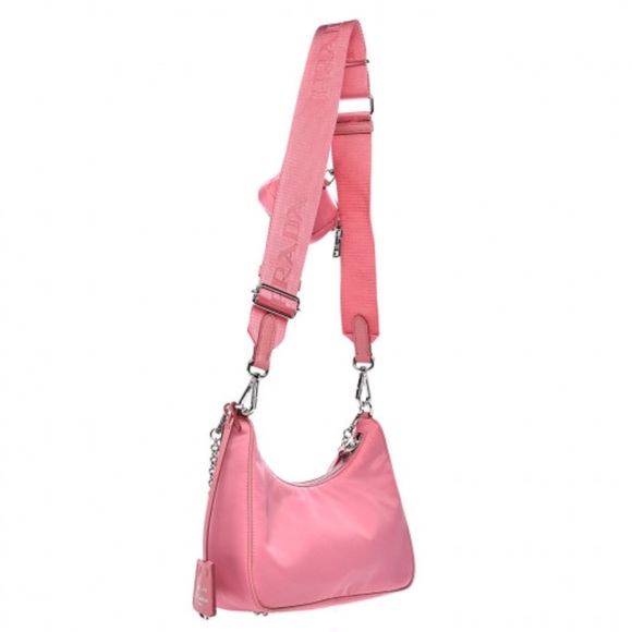 Authentic Prada Re-Edition 2005 Re-Nylon Shoulder/Crossbody Bag in Begonia Pink - Picture 2 of 12